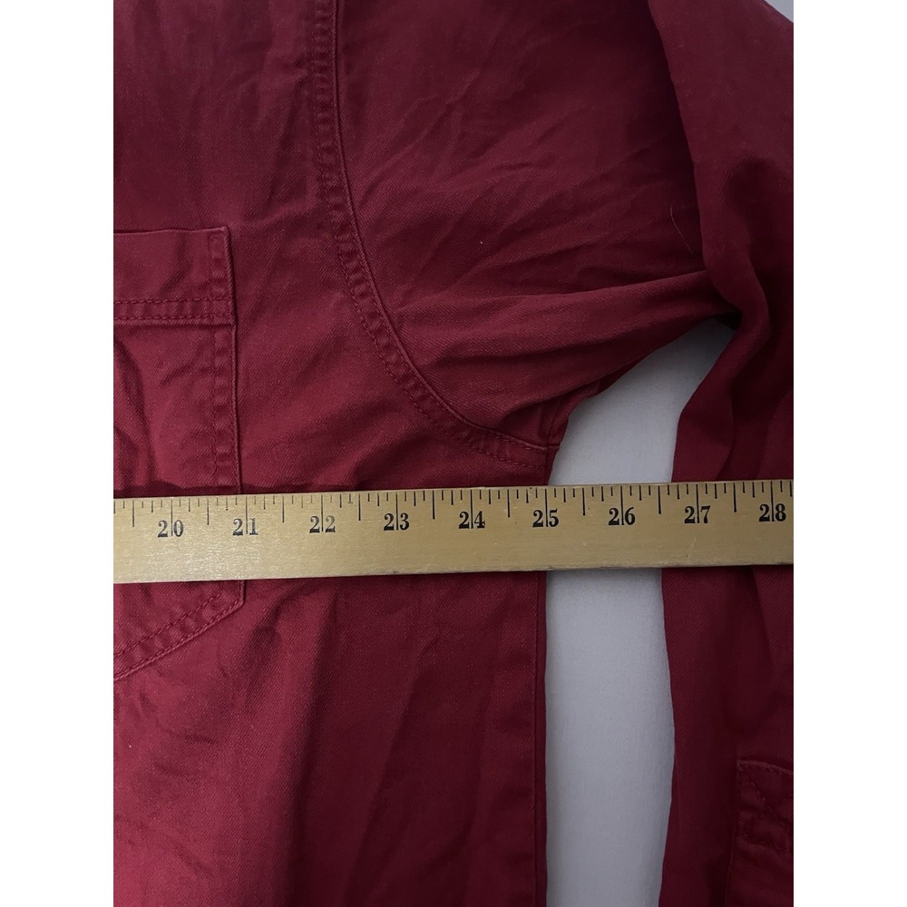 Vintage Levi's Red Tab Authentic Jeanswear Shirt Men's SZ Large Red Long Sleeve - Picture 4 of 6